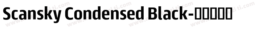 Scansky Condensed Black字体转换